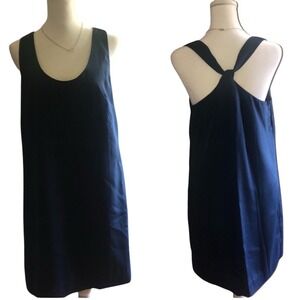 J.Crew Navy‎ Blue Sleeveless Mini Dress Scoop Neck Racerback Women's 2 (3106)